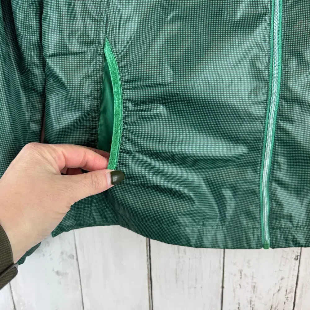 Roberta di Camerino Sport Green Full Zip Windbreaker Jacket Size 90/ US XS/Small